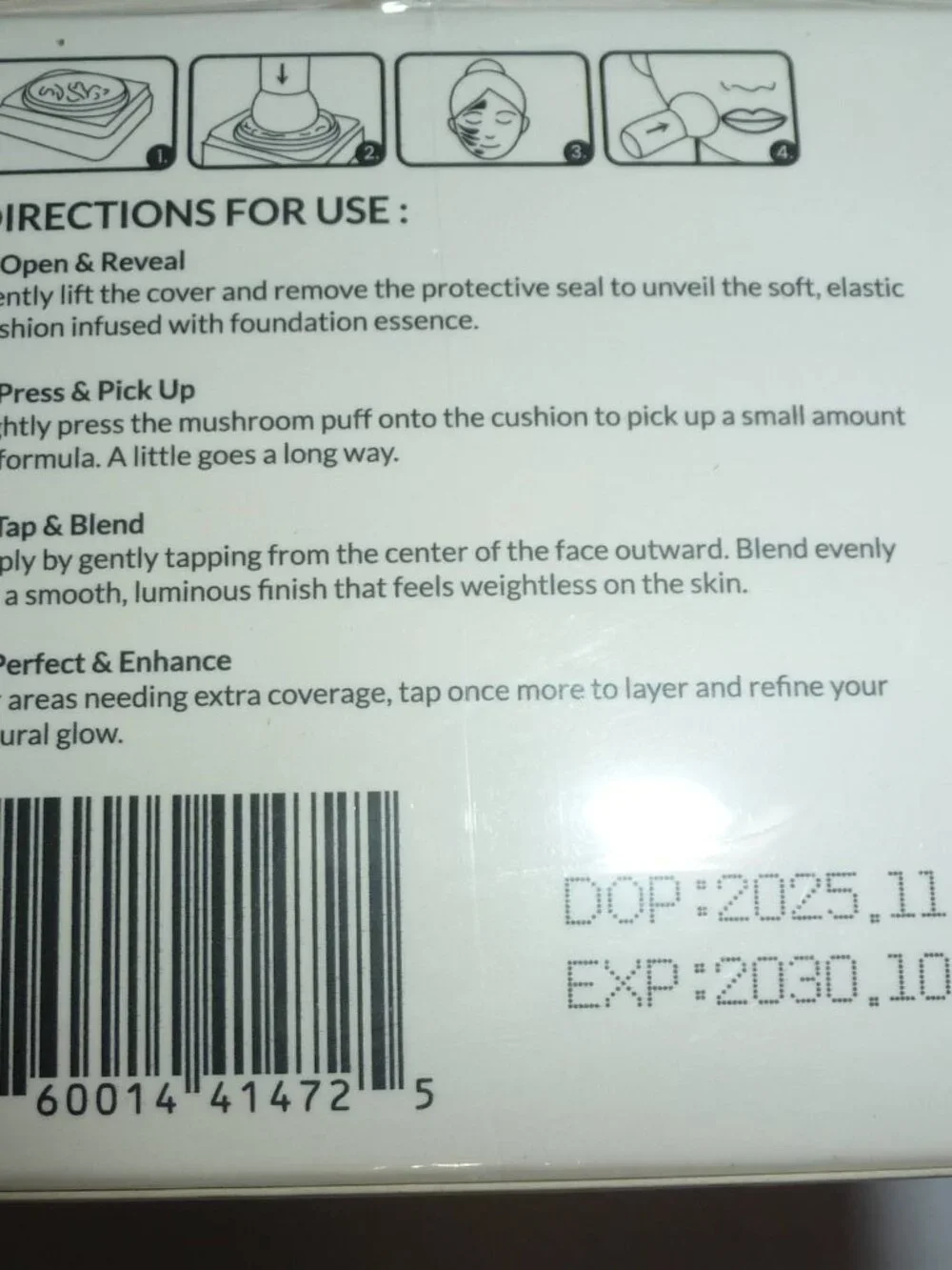 Hush Glow Foundation Cushion - Warm - Exp 2030 - Factory Sealed